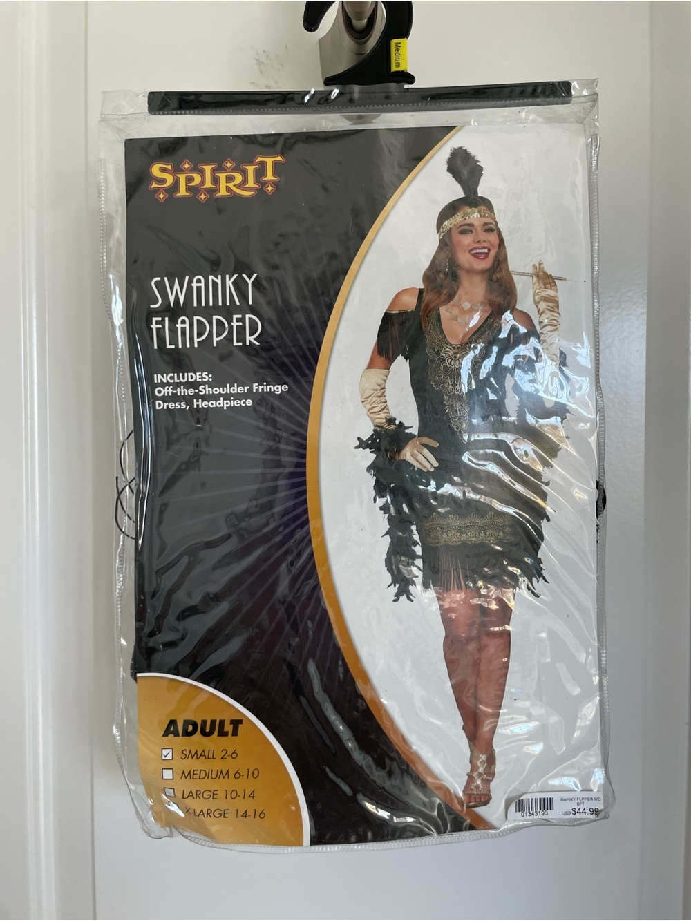 Spirit Swanky Flapper Costume Black and Gold